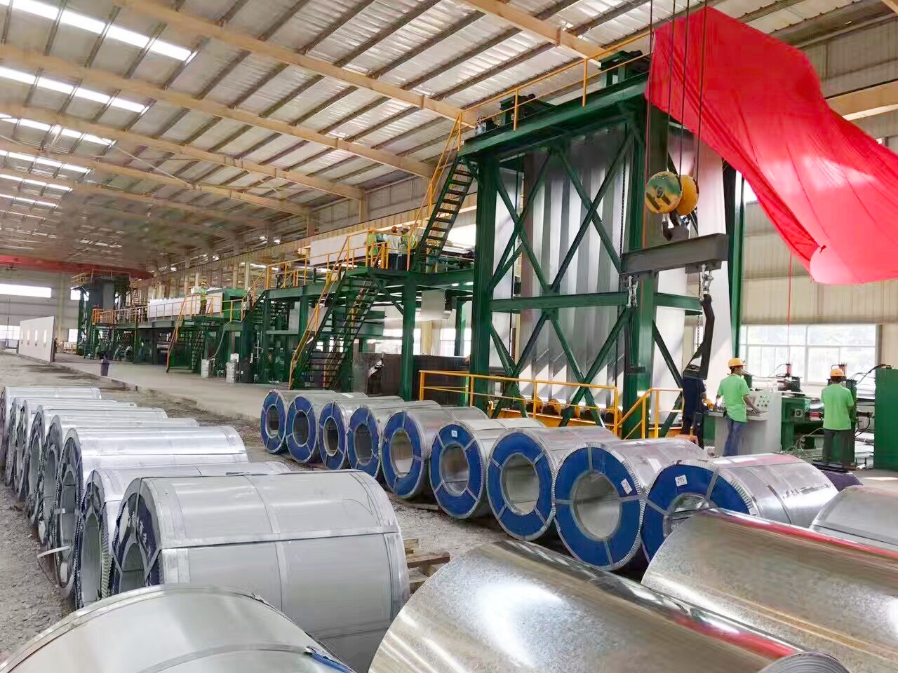 彩涂板、鍍鋅板生產線電氣控制系統